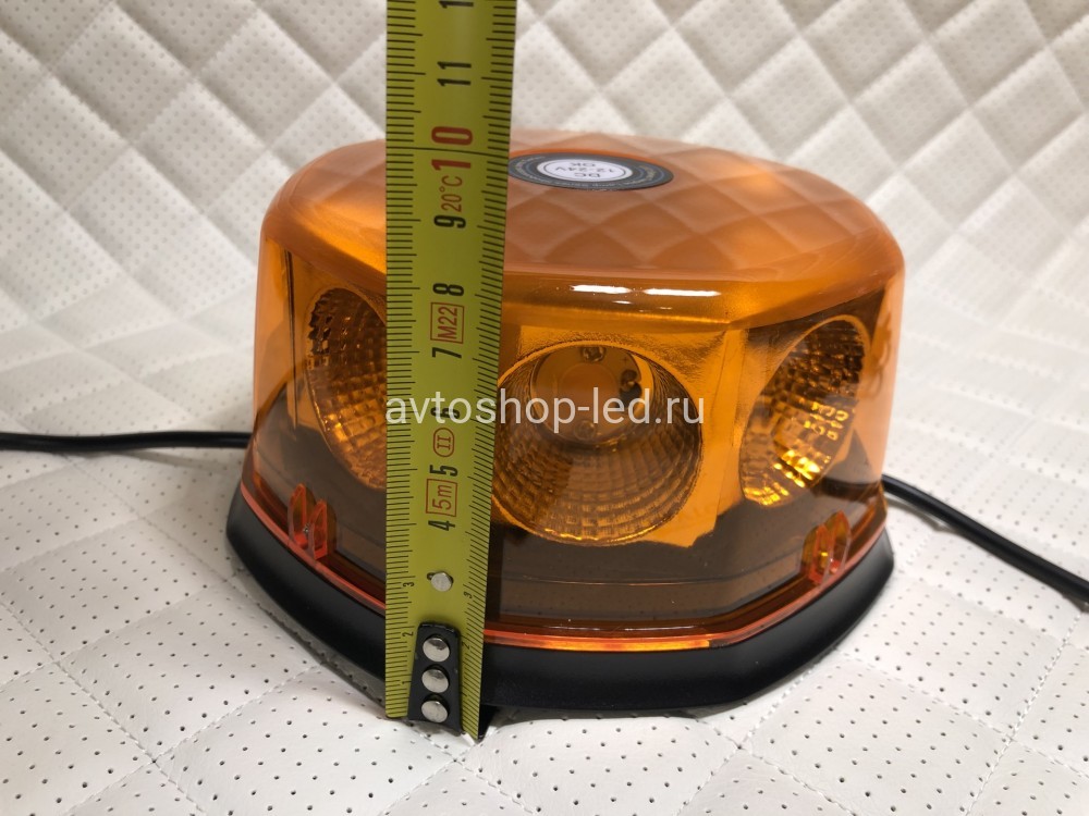 Маяки проблесковые LED Желтые Двойные с пультом 12/24V