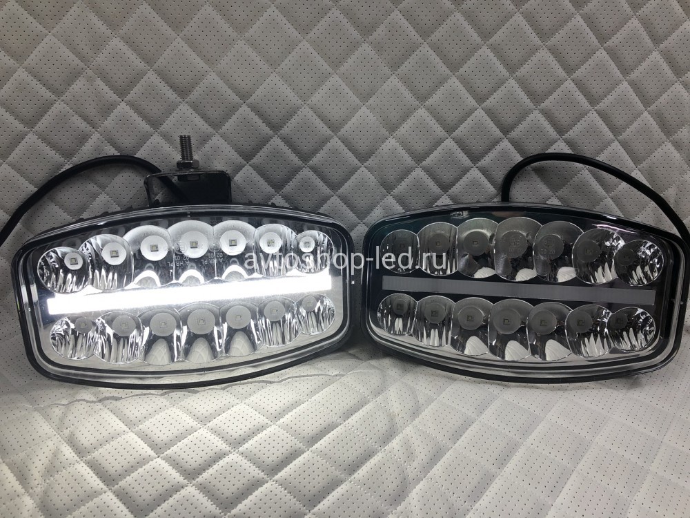 Светодиоднаые фары Прожекторы LED с дхо на дуги авто 12/24V