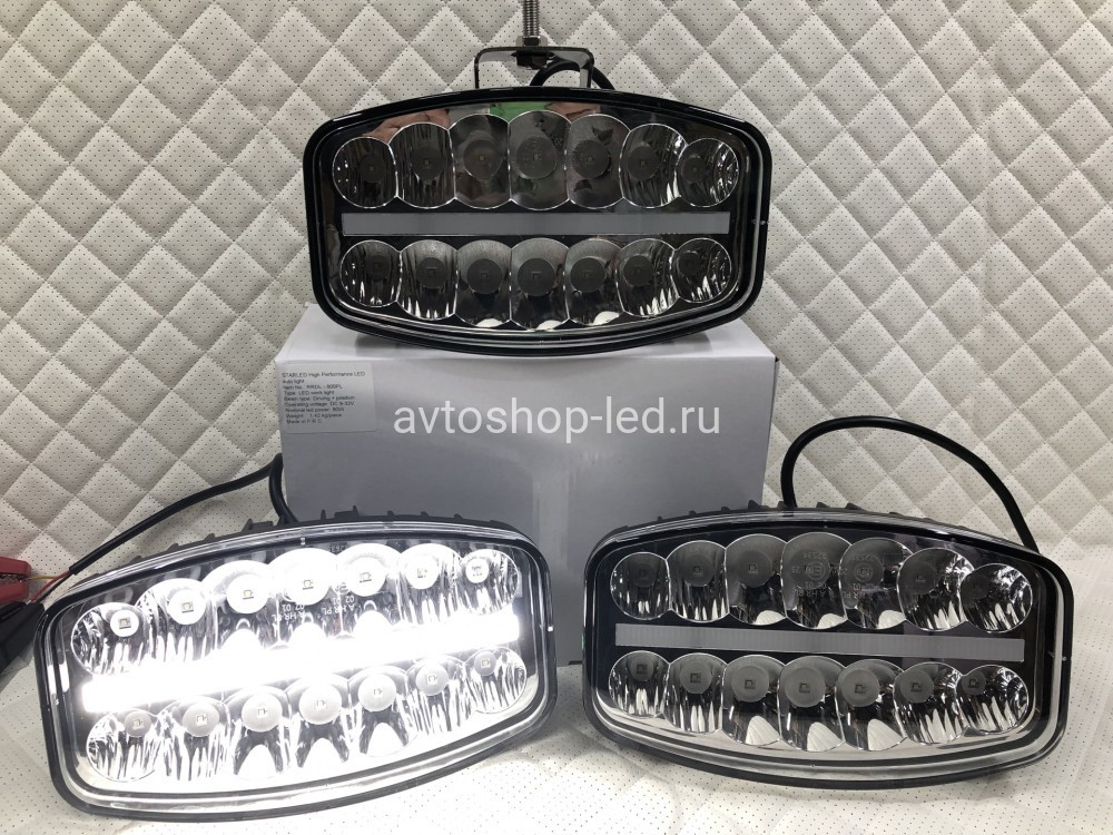 Светодиоднаые фары Прожекторы LED с дхо на дуги авто 12/24V