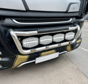 Светодиодная фара Прожектор LED с дхо на дуги авто 12/24V