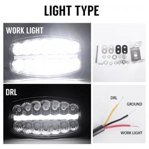 Светодиодная фара Прожектор LED с дхо на дуги авто 12/24V