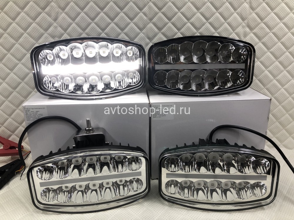 Светодиоднаые фары Прожекторы LED с дхо на дуги авто 12/24V