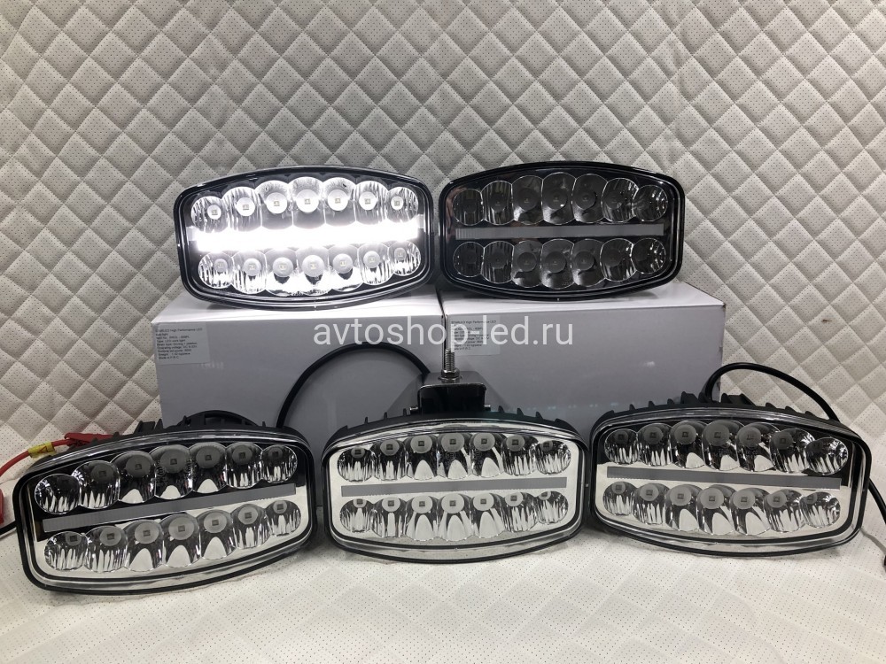 Светодиоднаые фары Прожекторы LED с дхо на дуги авто 12/24V