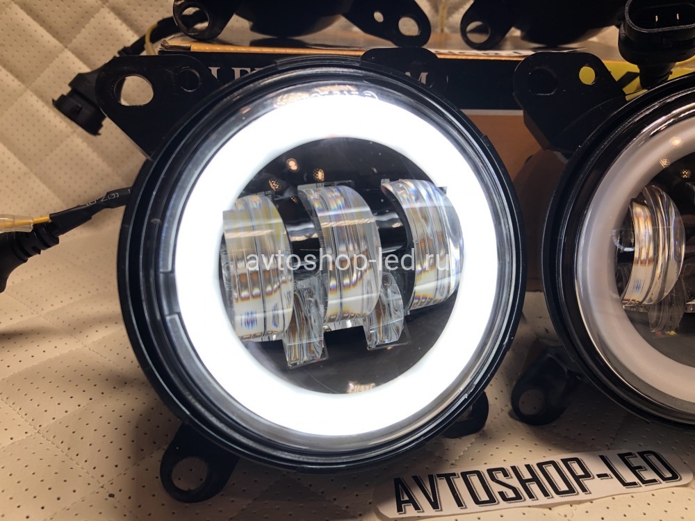 Фары светодиодные птф DAF XF 105 50W c ДХО белые 4 шт
