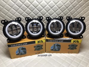 Фары светодиодные птф DAF XF 105 50W c ДХО белые 4 шт