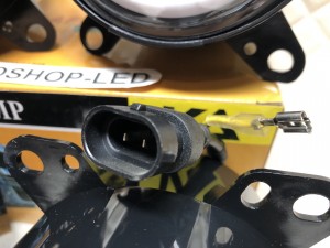 Фары светодиодные птф DAF XF 105 50W c ДХО белые 4 шт