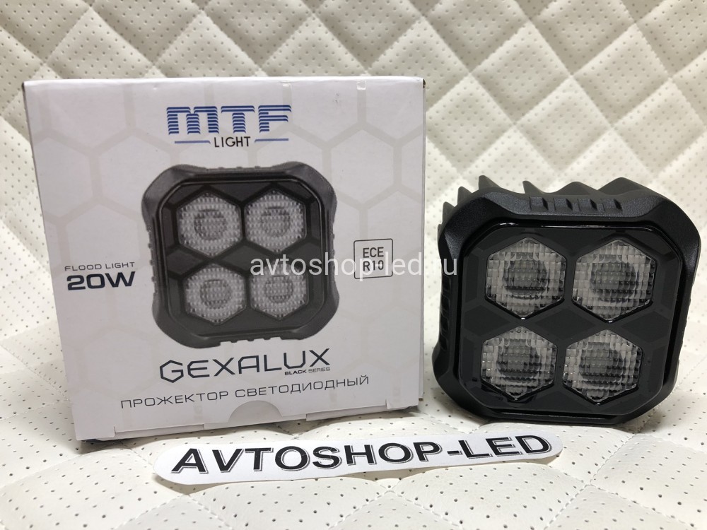 Прожектор фара LED GEXALUX MTF Light 12-24В, 20ВТ, 1800ЛМ