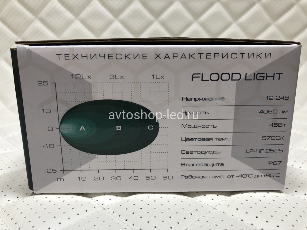 Прожектор фара LED GEXALUX MTF Light 12-24В, 45ВТ, 4050ЛМ