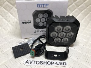 Прожектор фара LED GEXALUX MTF Light 12-24В, 45ВТ, 4050ЛМ