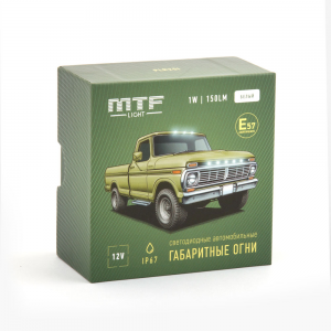 Габаритные огни LED Белые MTF Light 12V 4 шт