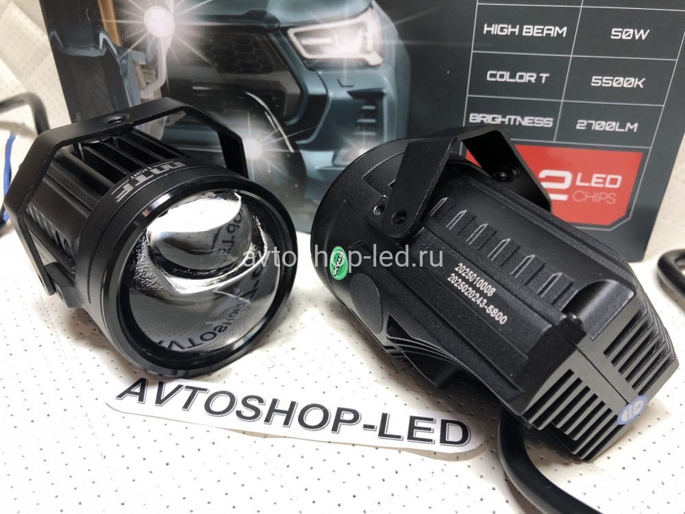 Фары Bi LED линзы MTF-Light Авто/ Мото 12V