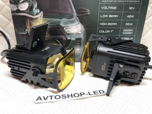 Фары Bi LED Линзы MTF-Light 2 режима 12V