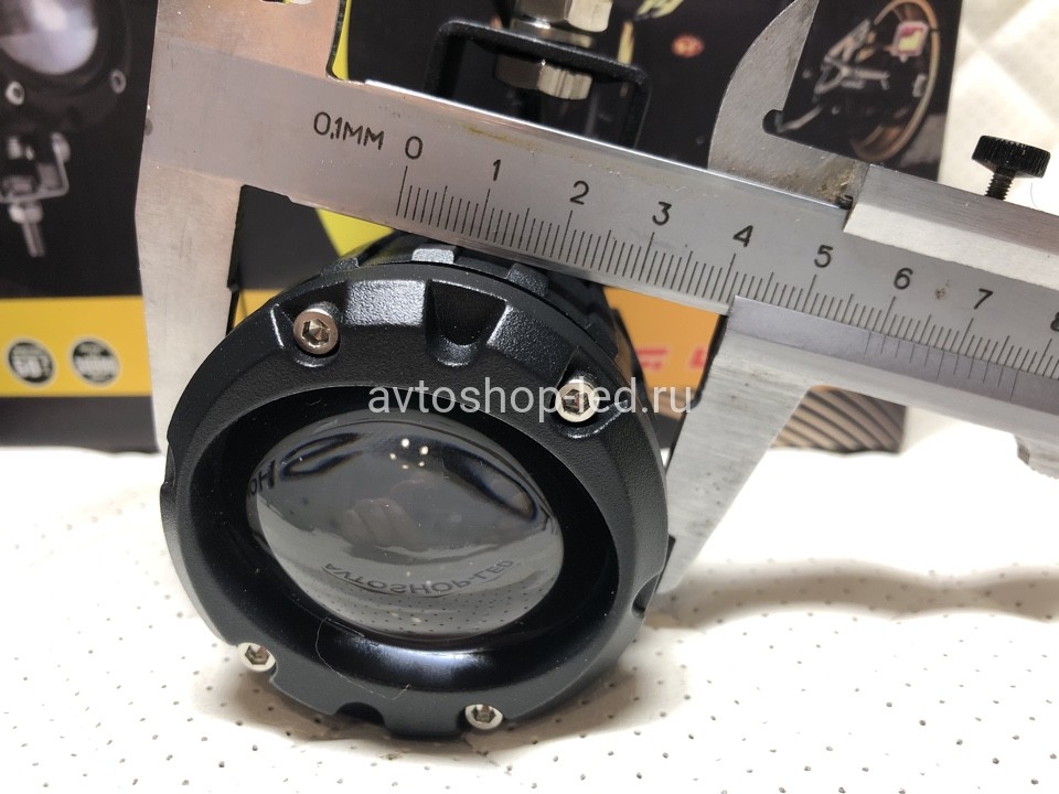 Фары Bi led линзы мото 60W 3000 Lm 12/24V