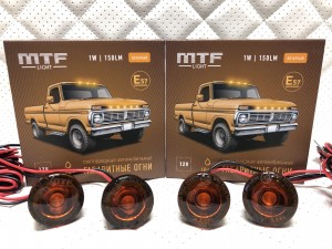 Габаритные огни LED Желтые MTF Light 12V 4 шт