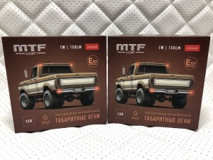 Габаритные огни LED Красные MTF Light 12V 4 шт