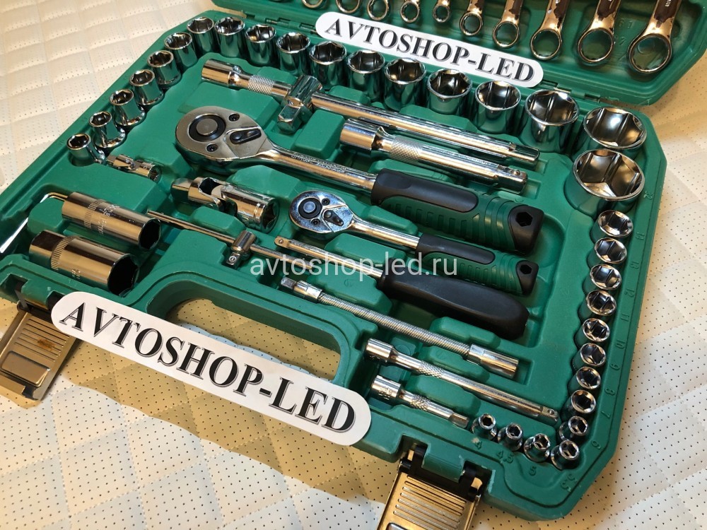 Набор инструментов ключей и головок 61 предмет копия №1770215696