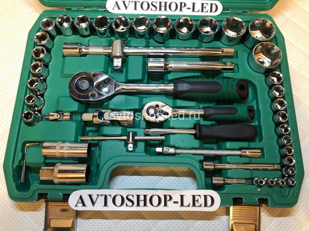 Набор инструментов ключей и головок 61 предмет копия №1770215696