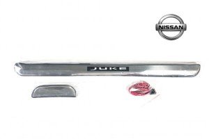 Накладки на пороги Nissan Juke с подсветкой копия №1770216112