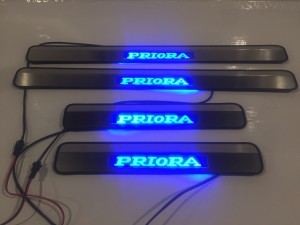 Накладки на пороги Лада Приора с подсветкой копия №1770216119