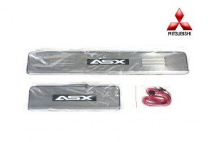 Накладки на пороги Mitsubishi ASX с подсветкой копия №1770216130