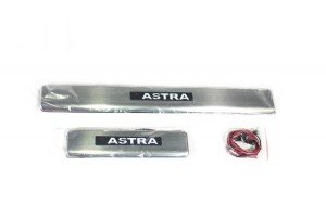 Накладки на пороги Опель Астра Н с подсветкой копия №1770216142