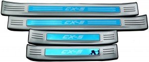 Накладки на пороги Mazda СХ-5 2017 копия №1770216196