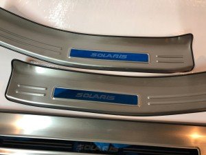 Накладки на пороги Hyundai Solaris c 2017 копия №1770216221