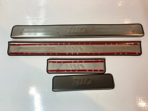 Накладки на пороги Киа Рио 2010-2017 копия №1770216225