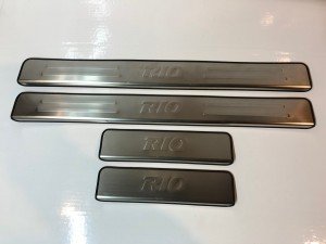 Накладки на пороги Киа Рио 2010-2017 копия №1770216225