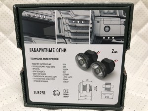 Габаритные огни LED Белые MTF Light 24V 6 шт