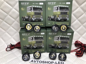 Габаритные огни LED Белые MTF Light 24V 8 шт