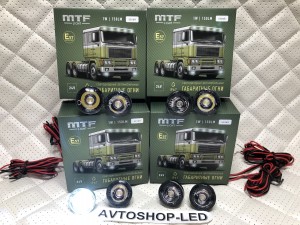 Габаритные огни LED Белые MTF Light 24V 8 шт