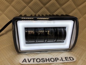 Фара светодиодная LED с дхо 50W 12/24V