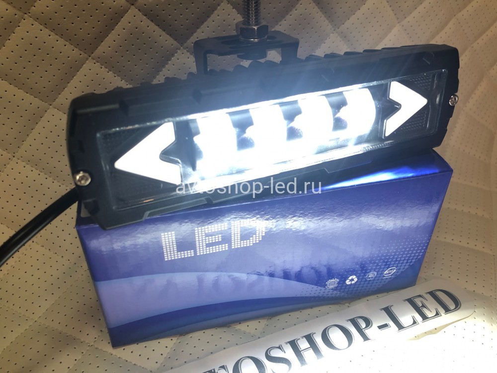 Фары светодиодные led с дхо 40W 12/24V 2 шт
