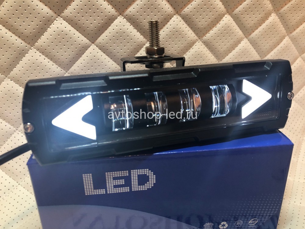 Фары светодиодные led с дхо 40W 12/24V 2 шт