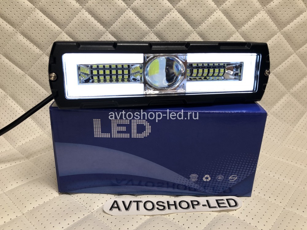 Фара светодиодная линза с дхо 25W 12/24V