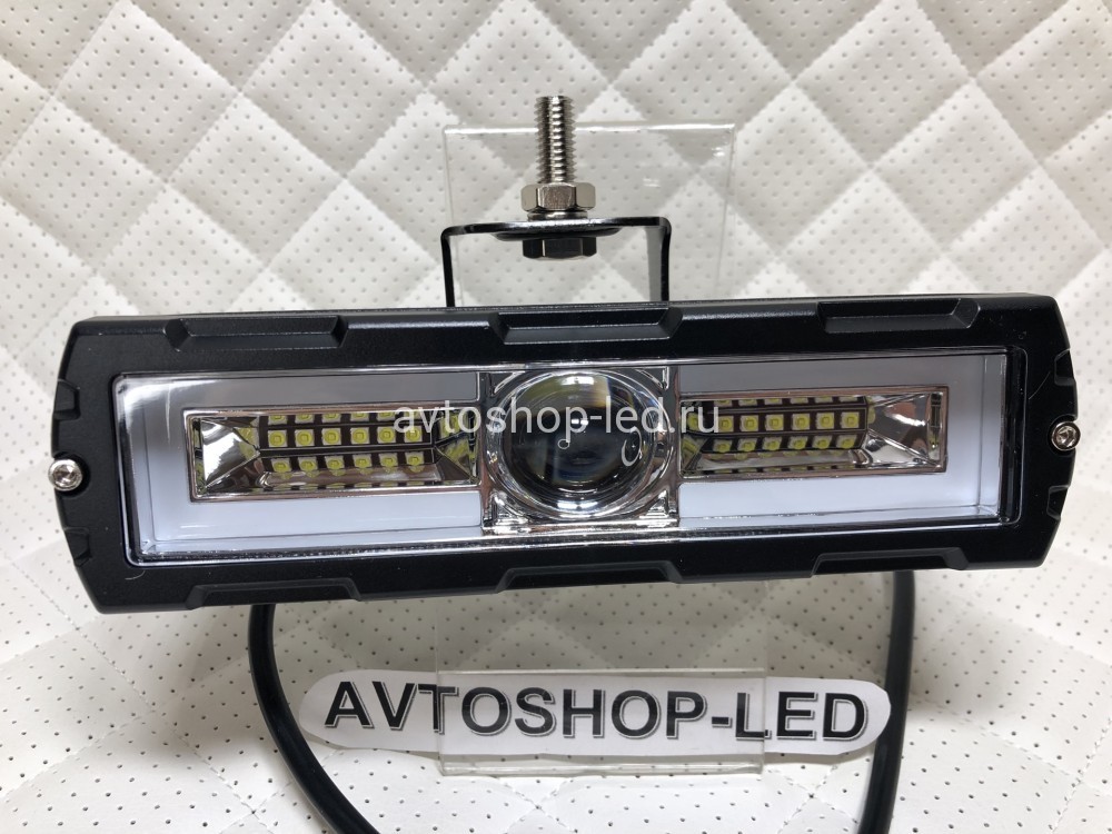 Фара светодиодная линза с дхо 25W 12/24V