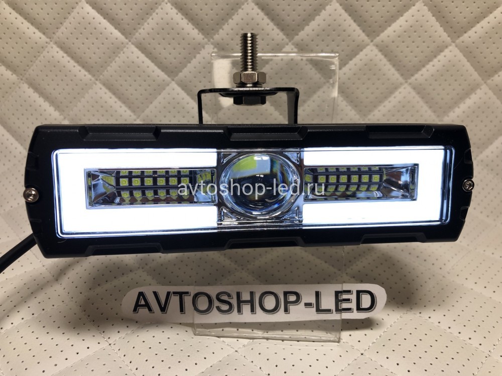 Фара светодиодная линза с дхо 25W 12/24V