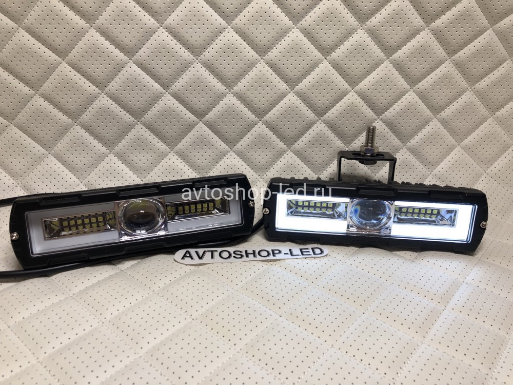 Фары светодиодные с линзой с дхо 25W 12/24V 2 шт