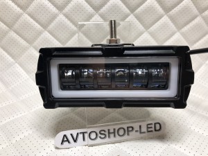 Фара светодиодная 30W с дхо 12/24V