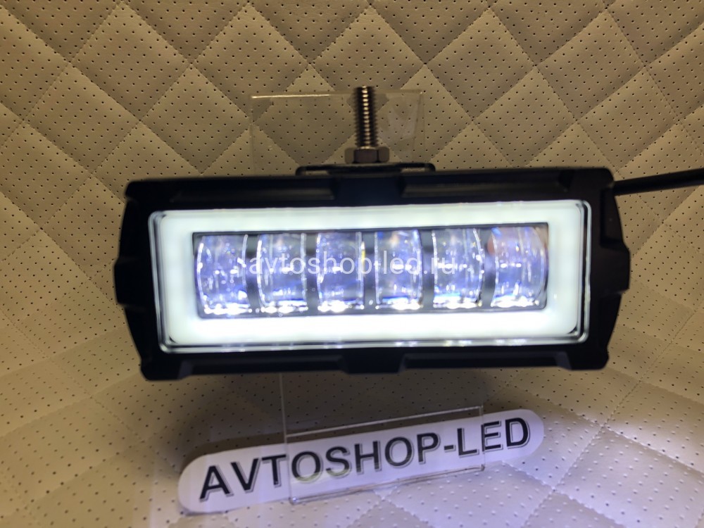 Фары светодиодные 30W с дхо 12/24V 2 шт