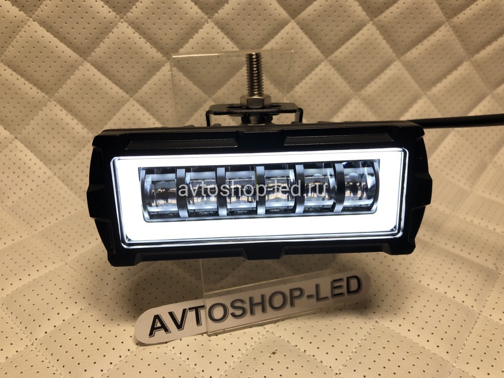 Фары светодиодные 30W с дхо 12/24V 2 шт