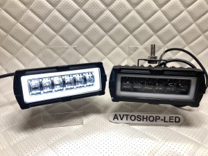 Фары светодиодные 30W с дхо 12/24V 2 шт