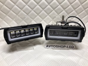 Фары светодиодные 30W с дхо 12/24V 2 шт