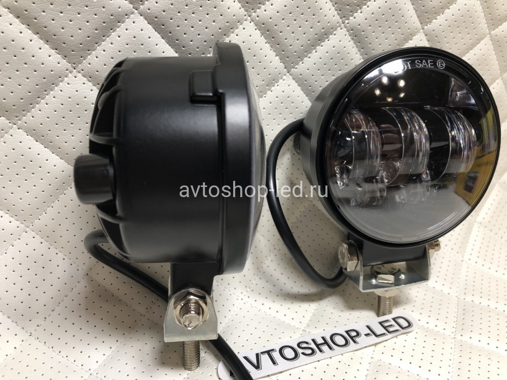 Фары светодиодные круглые 5 LED 50W 12/24V