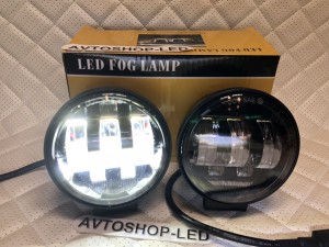 Фары светодиодные круглые 5 LED 50W 12/24V