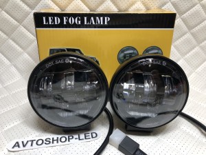 Фары светодиодные круглые 5 LED 50W 12/24V