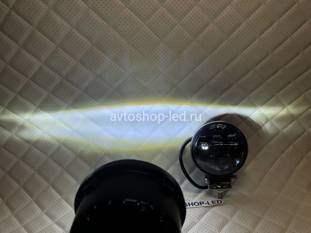 Фары светодиодные 5 LED 50W 12/24V Белые/Желтые