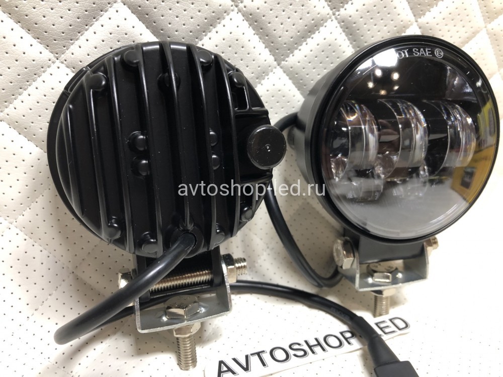 Фары светодиодные 5 LED 50W 12/24V Белые/Желтые