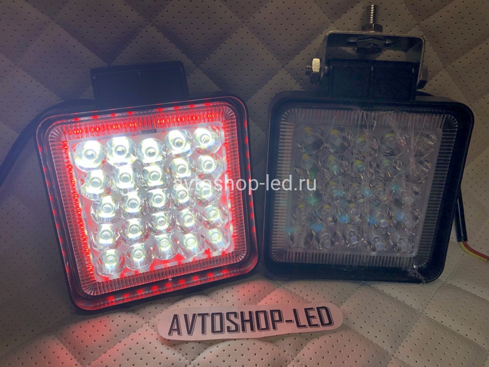 Фары LED заднего хода с красным дхо 25W 12/24V